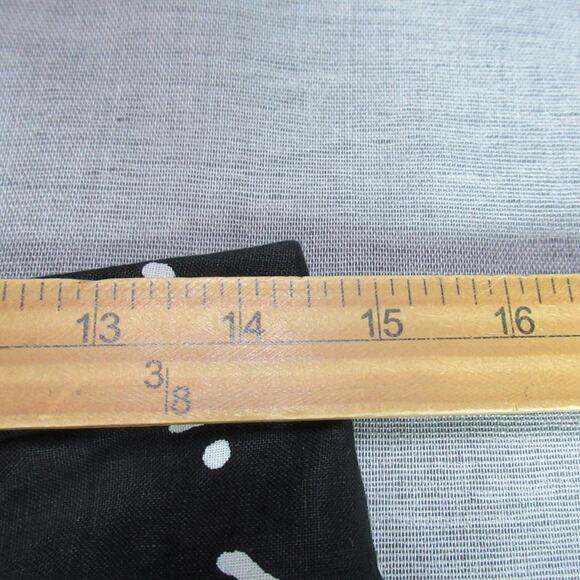 WHISTLES Skirt Womens Sz 8 Black Kuba Print 100% Linen Button Front Midi Tribal - Picture 6 of 10